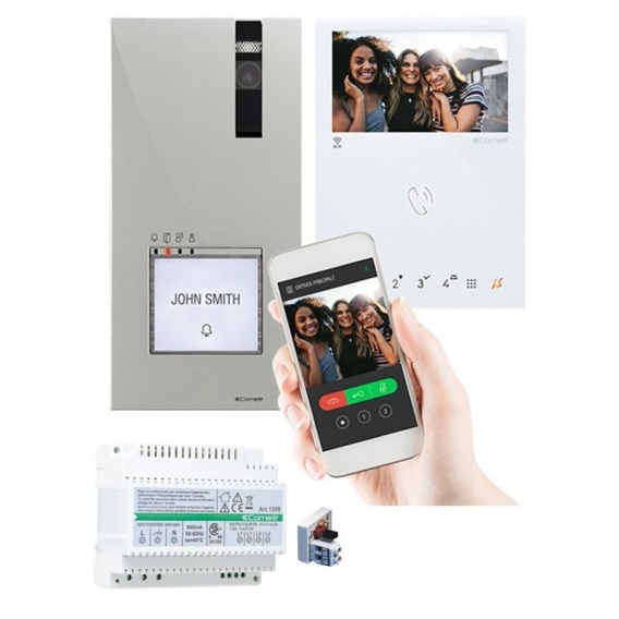 Comelit Quadra Mini WLAN Einfamilienhauskit 2-Draht 8451V