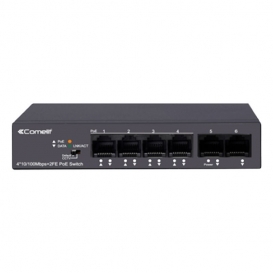 More about Comelit Netzwerk-Switch 4 POE-Ports + 2 Uplink 10/100 Mbps IPSWP06N100A