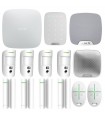 Ajax Wireless Alarm Kit mit Hub2 plus 4G 2 SIM WLAN Steuergerät + PIR Weiß