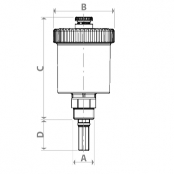 Giacomini automatisches Entlüftungsventil 3/8 R160 R99IY002