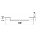 Nobili Handbrauseschlauch 1,50 cm 1/2" Kunststoff AD135/43CR