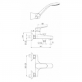 Nobili HOF Doppelte externe Wannenbatterie HF122110CR