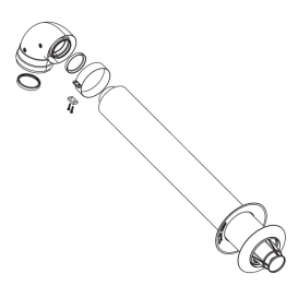 More about Koaxialer Abgasabgassatz 60/100 für Rinnai-Warmwasserbereiter FOT-HX060-A07