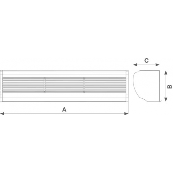 Vortice AIR DOOR Luftschleier AD1200 mit Standard-Fernbedienung 65196