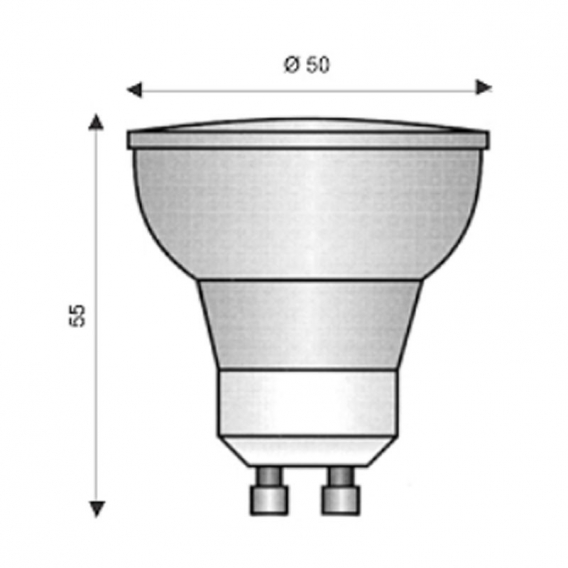 Wimex dichroitische Halogenlampe GU10 50W 30° 230V 4201282S