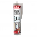 Fischer Essig weißes Einkomponenten-Anti-Schimmel-Silikon 280 ml 507189