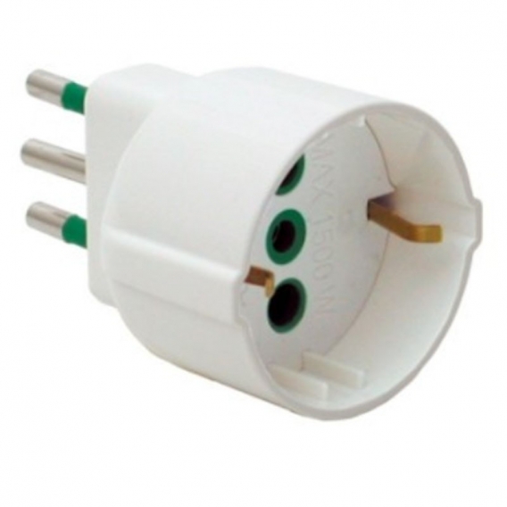 Fanton Adapter für 10A+T Stecker und Schuko Steckdose 82120