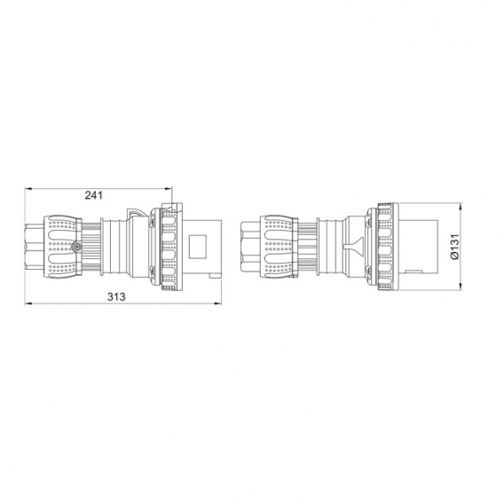 Gewiss mobiler Stecker 3P+E+N 125A IP67 rot 380V GW60061H