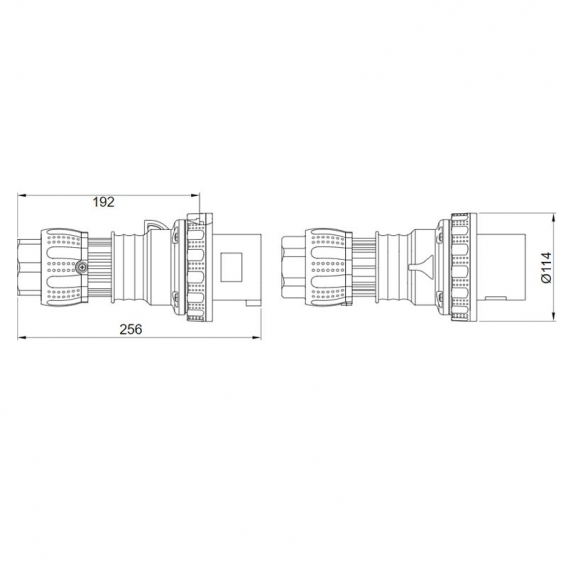 Gewiss mobiler Stecker 3P+N+E 63A IP67 rot 380V GW61053H