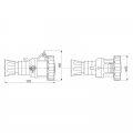 Gewiss mobile Steckdose 3P+E 32A IP67 rot 380V GW62041H