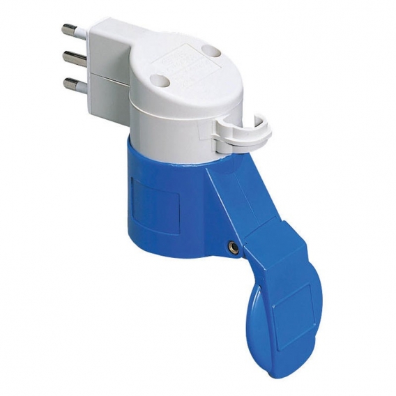 Gewiss-Adapter von zivil auf industriell 2P+E 16A GW64208