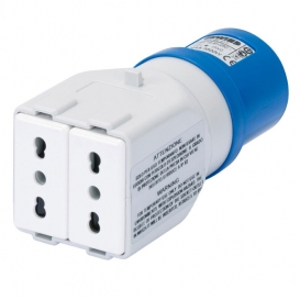 More about Gewiss-Industrie-Steckdosenadapter 2P+E 16A, zweiseitig GW64211