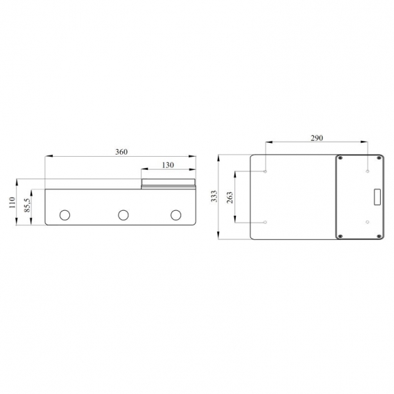 Gewiss modularer Sockel für vertikale feste Steckdosen GW66694