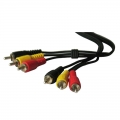 Melchioni 1,5 Meter audio-video Kabel 3RCA 3RCA 149000192