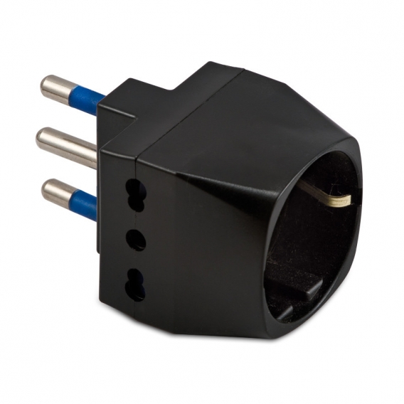 Master-Adapter Dreifach und Schuko 16A+E schwarz 05760