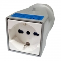 Palazzoli CEE-Industrieadapter 2P+E-Stecker und Schuko-Steckdose