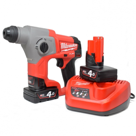 Milwaukee M12 CH-402C Akku-Bohrhammer FUEL 12V 4AH 4933441475