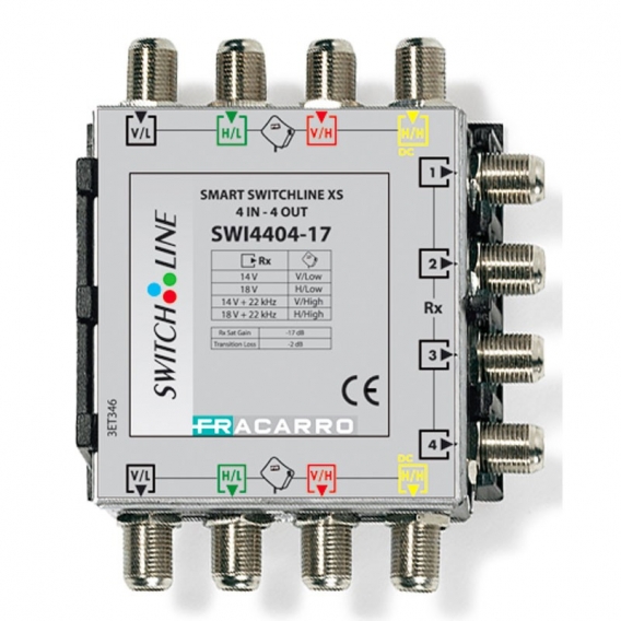 Fracarro SMART SWLINE XS 4 Eingänge und 4 Ausgänge 17dB 271083