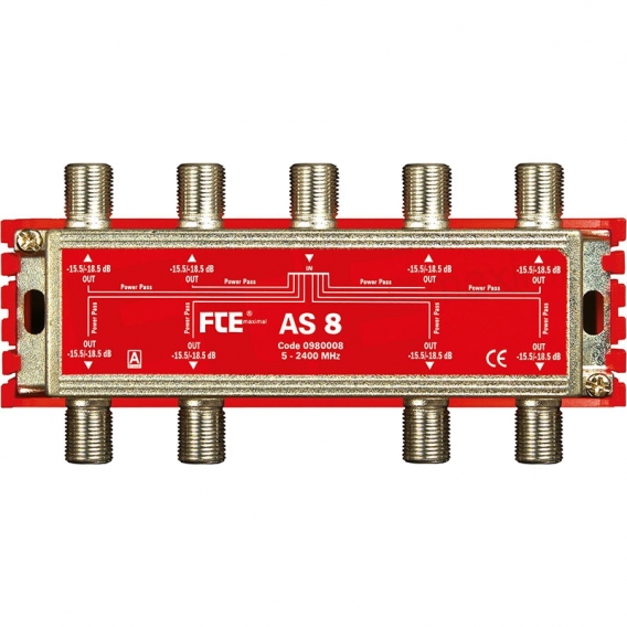 FTE TV-Teiler Klasse A  für DVB-T und Satellit 8 16dB-Ausgänge