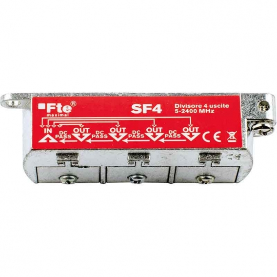 FTE TV-Splitter mit 4 Ausgänge 8db SF4