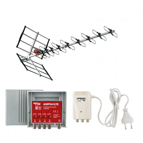 Kit FTE Antenne + Netzteil + Verstärker VKIT4LTE