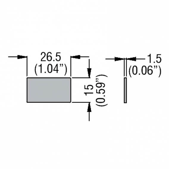 Lovato versilbertes neutrales Gravurschild für LPX LPXAU108