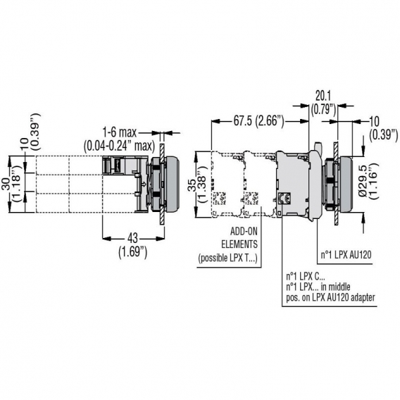 Lovato Platinum LED-Fassung White 185/265V Schraubverschluss LPXLPM8