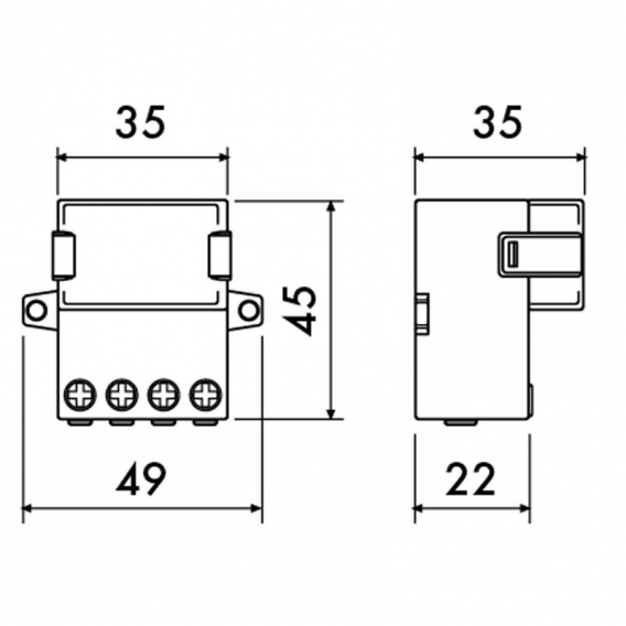 Perry elektromechanisches Impuls-Kondensator-Relais 230V 1RI04230ACPC