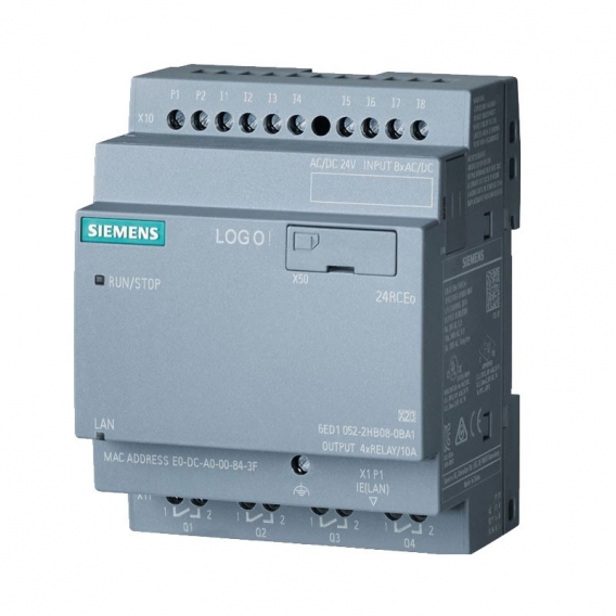 Siemens LOGO! 24RCEO 8DI/4DO 400 Blöcke 6ED10522HB080BA1