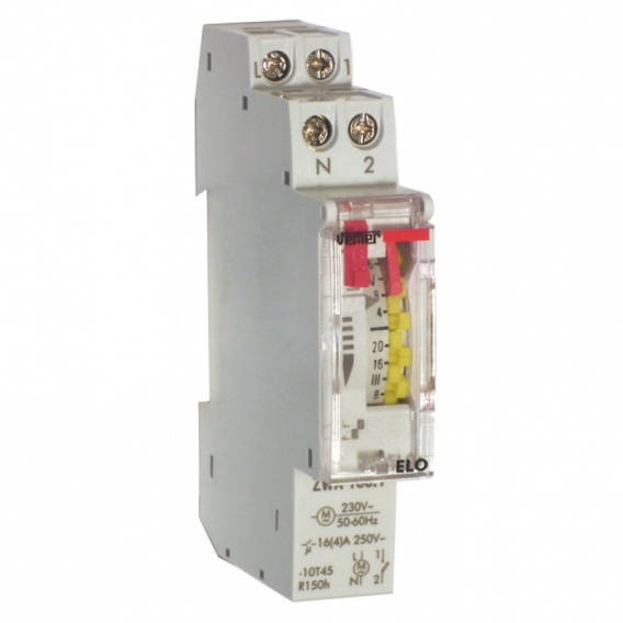 VEMER SCHALTUHR ELEKTROMECHANISCH WÖCHENTLICH 1-MODUL DIN VP878300