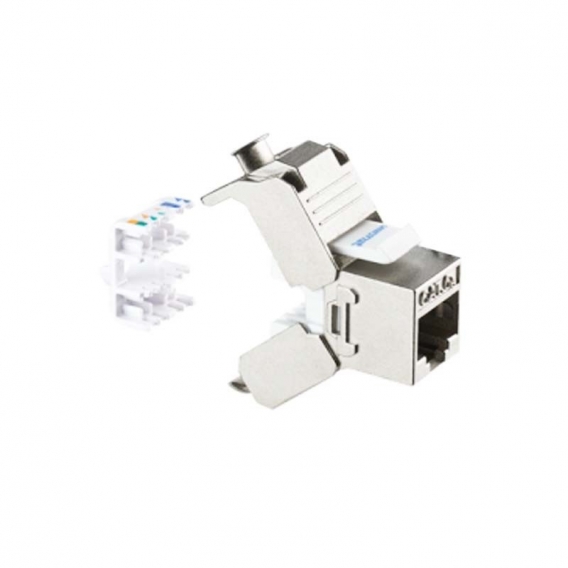 RJ45-Steckdose vertikal 8/8c FTP geschirmt Kat.6A 23718