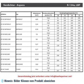 More about Kompressor Aspera Embraco NEK2140Z, LBP - R134a, 220-240V, 50Hz