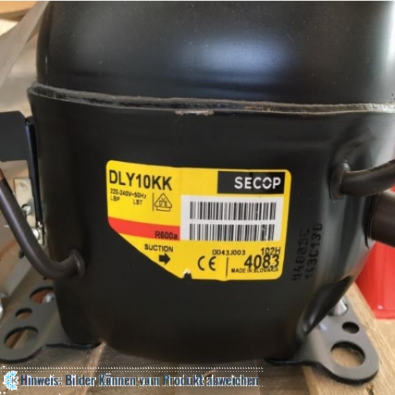 Kompressor Danfoss Secop DLY10KK, LBP - R600a, 220-240V, 50 Hz, 102H4083