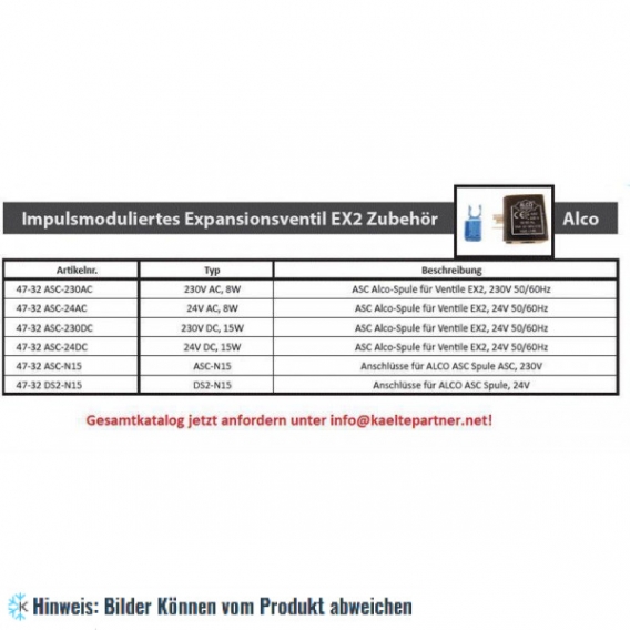 Magnetspule ALCO ESC3-230 VAC, 8 W, 50/60 HZ, 801031M