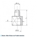 Reduziernippel 5/8' SAE innen x 1/2' SAE außen WIGAM UR3-810, 25 Stk in Verpackung