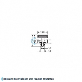 More about Eindrückprofil PVC grau L ＝ 2,5 m mit Magnet M18