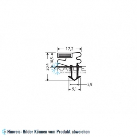 More about Eindrückprofil PVC grau L ＝ 2,5 m mit Magnet M25