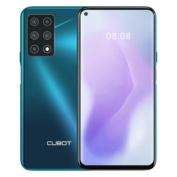 CUBOT X30 Smartphone 15,71 cm (6,4 Zoll), 8+256 GB interner Speicher, Android 10, Fünf Kameras, Dual SIM, NFC, Face ID, 1080P Di