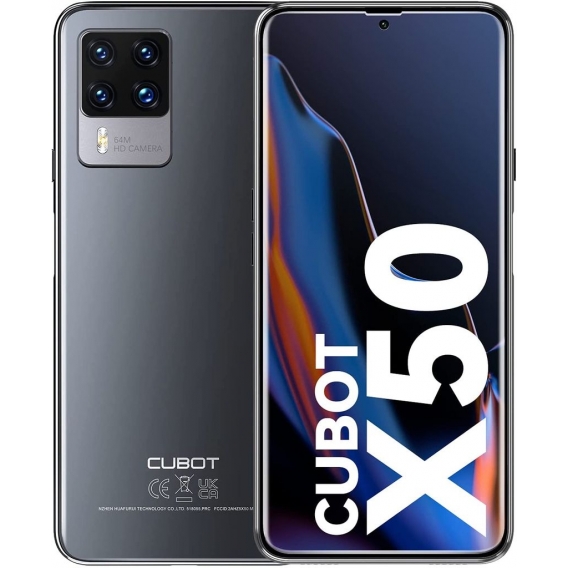 CUBOT X50 Smartphone Ohne Vertrag Android 11 Handy, 6,67 Zoll FHD+ Display, 8GB RAM + 128GB ROM, 4500mAh Akku, 32MP + 64MP Quad 