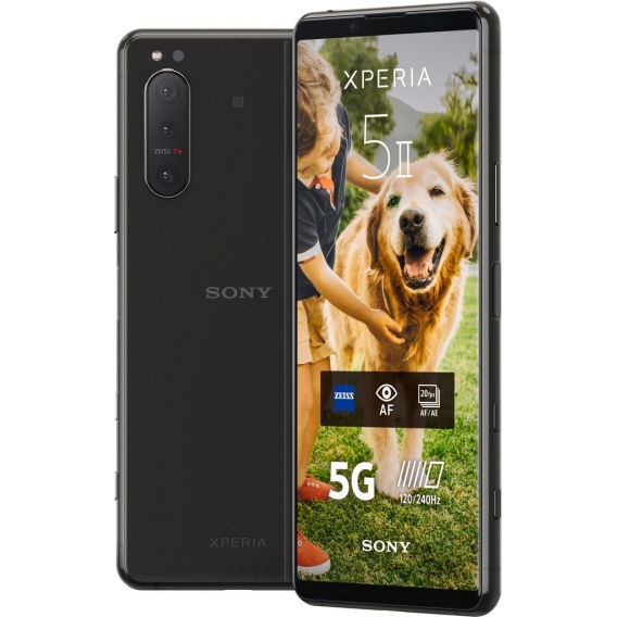 Sony Xperia 5 II 5G DualSim schwarz 128GB 6,1" OLED-Display 12MP Dreifach-Kamera