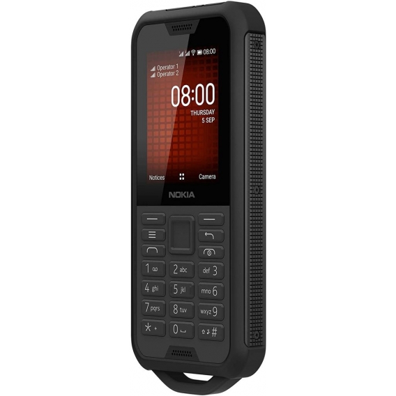 Nokia 800 Smartphone 6,1cm (2,4 Zoll), Dual-SIM, 4GB Speicher, Farbe: Schwarz