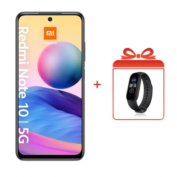 Xiaomi Redmi Note 10 5G Handy 6,5" 128GB Dual SIM 5G Smartphone Graphite Gray+Xiaomi Mi Band 5