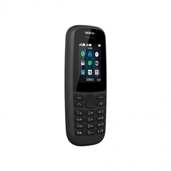 Nokia 105 Handy 4,49cm (1,77 Zoll) 2019, DualSIM, Farbe: Schwarz