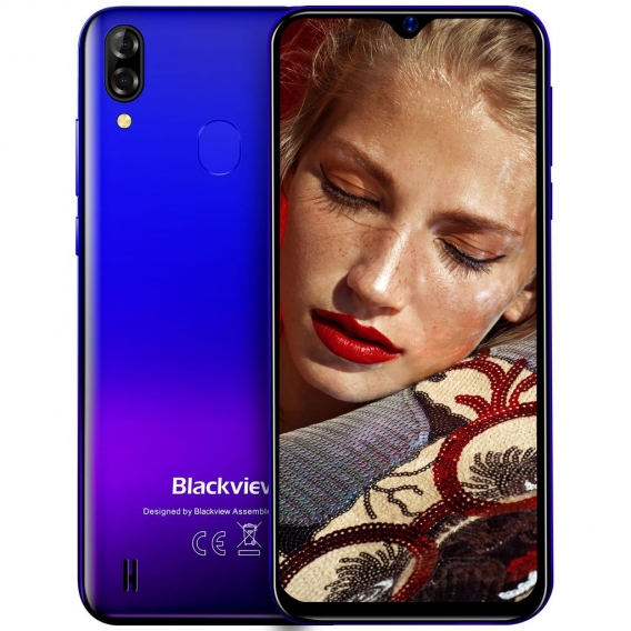 Blackview A60 Pro 4G Smartphone ohne Vertrag 6,1 Zoll Android 9.0 3GB RAM + 16GB ROM, 256GB erweiterbar 4080mAh Akku 8MP+5MP Dua