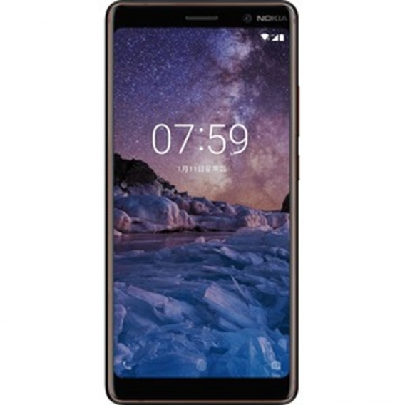 Nokia Smartphone 7 Plus 15,2cm (6 Zoll), Farbe: Schwarz/Kupfer