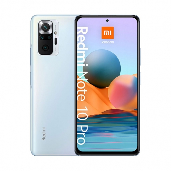 Xiaomi Redmi Note 10 Pro 8GB 128GB, Smartphone, 16,9 cm (6.67 Zoll) Handy, 108 MP, Farbe:Glacier Blue