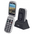 Tiptel Ergophone 6420 black Klapphandy 2,8 Zoll Großtastentelefon Seniorenhandy