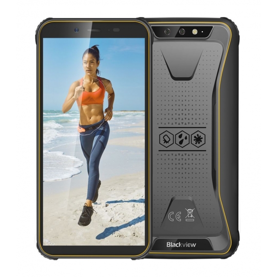 Blackview BV5500 Plus Hanys, 3GB RAM+32GB Speicher, NFC, Face ID, 4G Dual SIM e Handy (Schwarz)