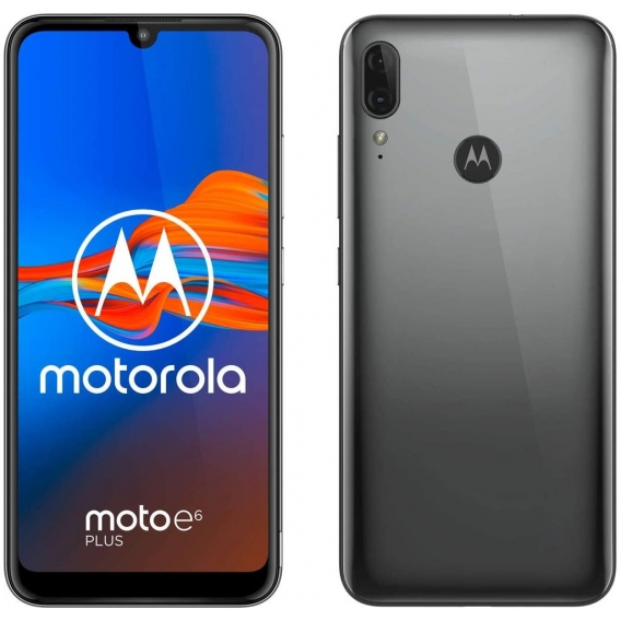 Motorola Smartphone Moto e6+ 15,5cm (6,1 Zoll), 4GB RAM, 64GB Speicher, 13MP, Android 9.0, Farbe: Graphit