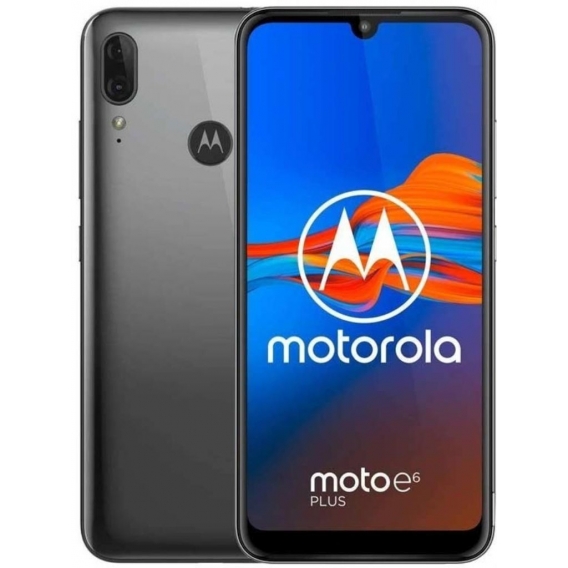 Motorola Smartphone Moto e6+ 15,5cm (6,1 Zoll), 4GB RAM, 64GB Speicher, 13MP, Android 9.0, Farbe: Graphit